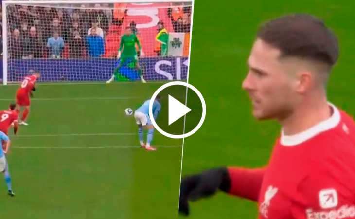 VIDEO | El gol de Mac Allister que le dio el empate al Liverpool frente al Manchester City